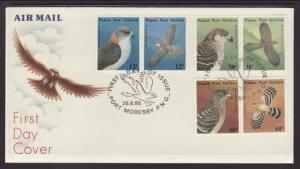 Papua New Guinea 620-625 Birds U/A FDC