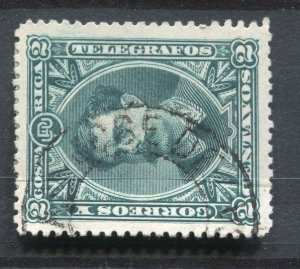 COSTA RICA; 1889 early classic Soto issue fine used 2c. value