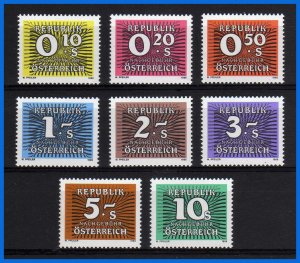 1985 - 1989 - Austria - Scott n J 260 / J 267 - MNH - AU-130 - 01