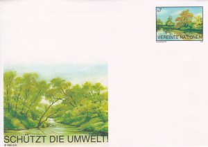 United Nations - Vienna # U2, Stamped Envelope, Mint, 1/2 Cat.