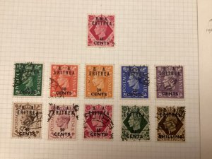 Great Britain Offices in Eritrea hinged and used lot (A100)