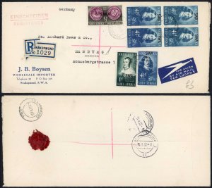 South West Africa Eiebeeck Cover registered Cover