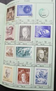 EDW1949SELL : AUSTRIA Mint & Used collection on Old Time approval book.