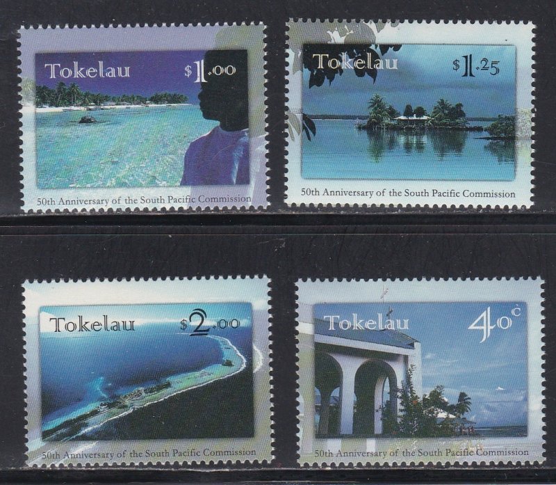 Tokelau # 243-246, South Pacific Commission 50th Anniversary, NH, 1/2 Cat.