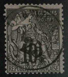 MOMEN: FRENCH GABON SC #9 1888-9 USED LOT #62688