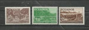 Ecuador Scott catalogue # C367-C369 Unused Hinged