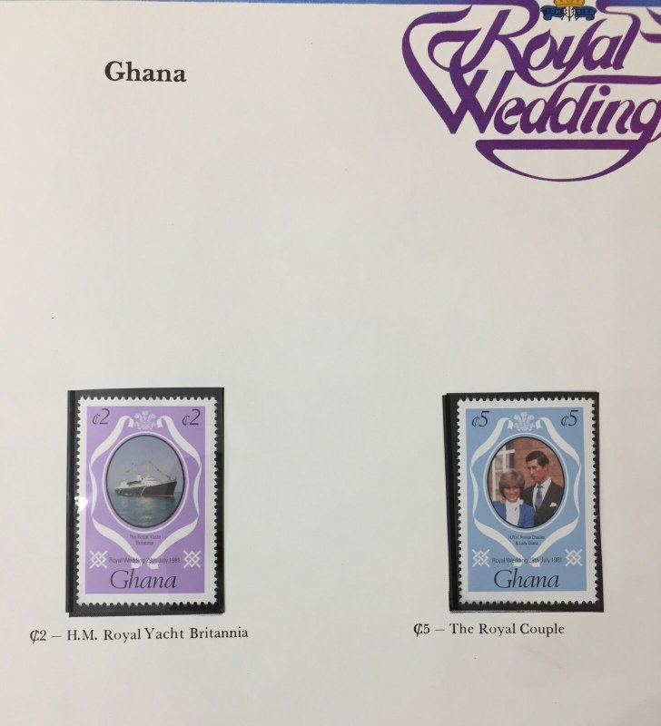 Lady Diana Royalty 1981 Wedding MNH+Sheets+Booklet Gambia Ghana Grenada UK316