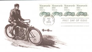 #1899 Motorcycle 1913 Tudor House FDC