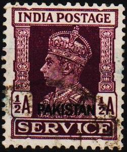 Pakistan. 1947 1/2a S.G.2 Fine Used