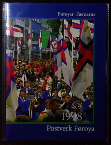 Faroe Island Denmark 1998 complete and sealed MNH year set, A4 size folder