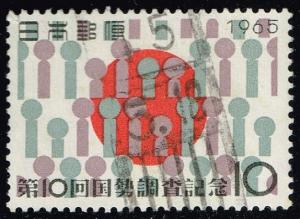 Japan #849 Tenth National Census; Used (0.25)