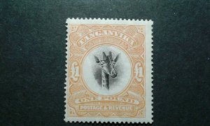  Tanganyika #28 mint hinged wmk 4 e206 10170