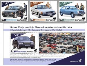 Lithuania 2023 History of economic development Car market BeePost  MNH