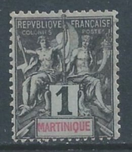 Martinique #33 Used 1c Navigation & Commerce