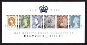 MS3327 2012 Queen elizabeth diamond jubilee miniature sheet UNMOUNTED MINT/MNH