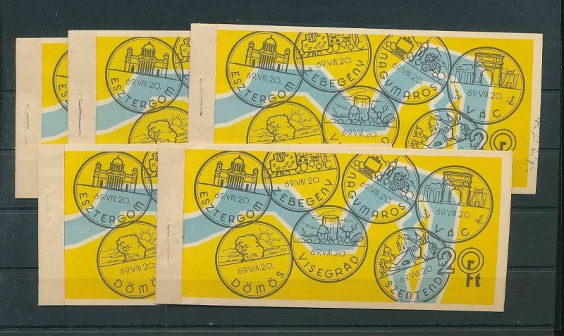 HUNGARY 1969 Booklets Used x 5 (Ad 1072