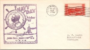 10.27.1934 - Navy Day / John Paul Jones - USS Maryland - F39751