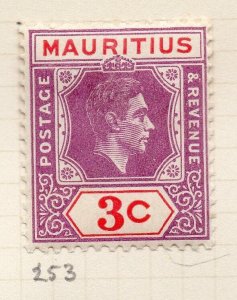 Mauritius 1938 GVI Early Issue Fine Mint Hinged 3c. NW-90941