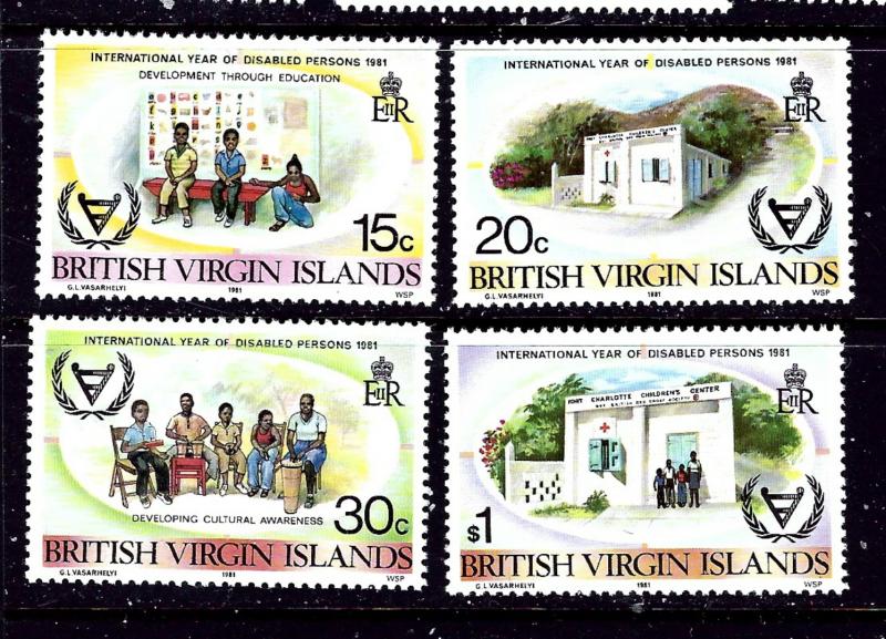 Virgin Is 413-16 MNH 1981 Year of the Disabled