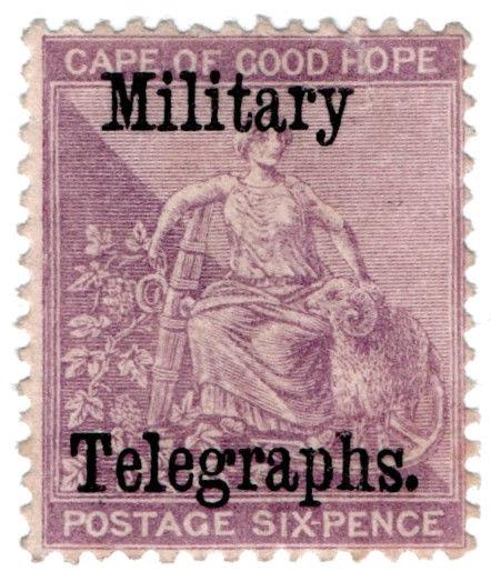 (I.B) Cape of Good Hope : Military Telegraphs 6d