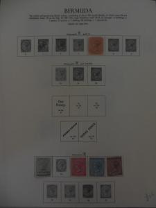 BERMUDA : Beautiful Very Fine, Mint collection on album pages. SG Cat £996.00