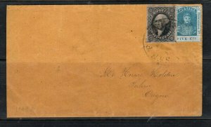 Hawaii #8 Used On Cover With USA #17 Going To Salem Oregon **With Certificate**