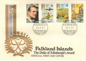 Falkland Islands Scott 327-330 Unaddressed.