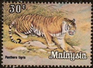 Malaysia 175  - Used - 30c Tiger (1979) (1)