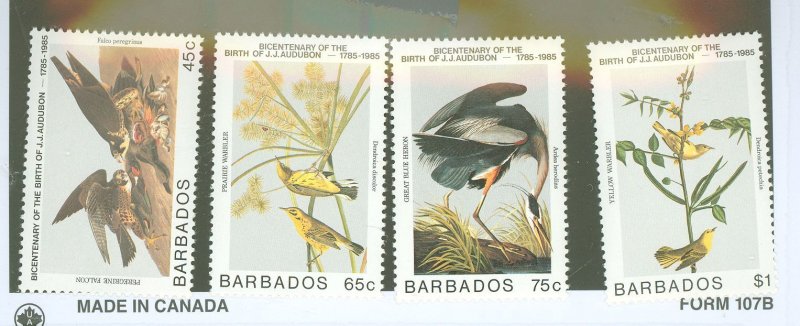 Barbados #665-68  Single (Complete Set)