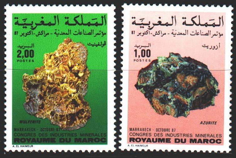 Morocco. 1987. 1127-28. Minerals. MNH.