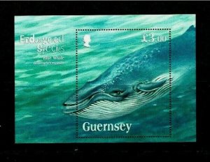 Guernsey: 2011, Endangered Species, Blue Whale,  MNH set 