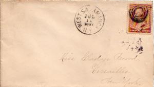 United States York West Salamanca 1887 target  1873-1915  2c Washington Bankn...