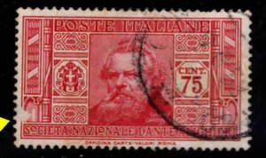 Italy Scott 274  MH* 1932 Dante Alighieri stamp