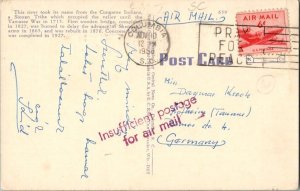 United States Airmail Issues 6c DC-4 Skymaster 1956 Columbia, S.C. PPC Airmai...