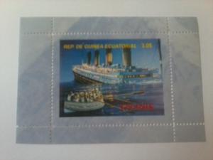 REP, GUINEA ECUATORIAL CINDERELLA SHEET TITANIC SHIPS