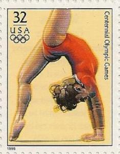 US 3068g Atlanta Centennial Olympic Games Women's Gymnastics 32c single MNH 1996