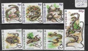 Gibraltar #864-870  New Year 2001 (Year of the Snake  (MNH)  CV$6.00