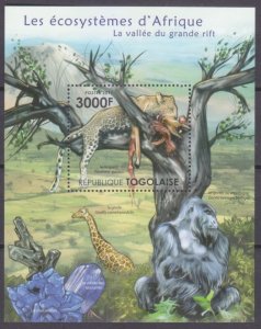 2011 Togo 4231/B650 Fauna - Great Rift Valley 12,00 €