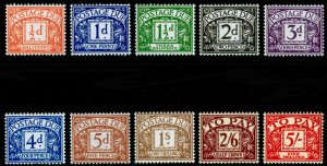 SGD46-D55, COMPLETE SET, NH MINT. Cat £475.