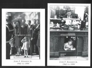 Guinea Kenndey jr. Saluting and under desk MNH