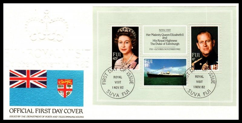 Fiji 476 Souvenir Sheet U/A FDC