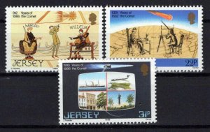 Jersey 393-395 MNH Halley's Comet Historic Events Space ZAYIX 0524S0045M