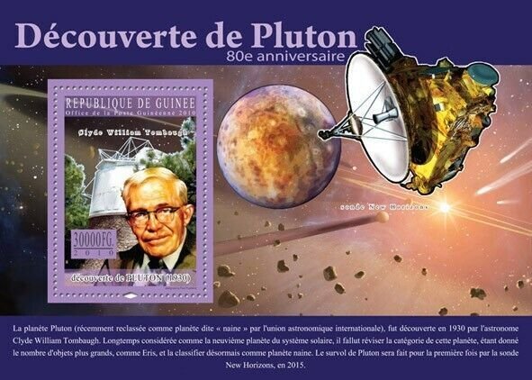 Guinea 2010 MNH - 80th Anniversary of Discovery of Pluton (C.W.Tombaugh).