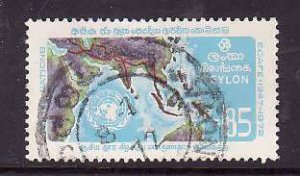 Ceylon--Sc#469- id13-used 85c-ECAFE-Maps-1972-