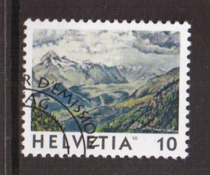 Switzerland  #1019  cancelled 1998  views of Switzerland  10c