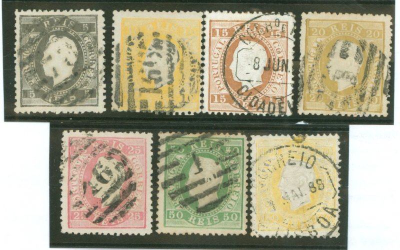 Portugal #34/35/38/41/42/48 Used Single