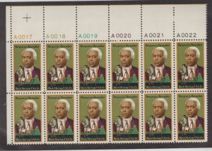 Scott 1804 - Benjamin Banneker. Plate Block of 12.  MNH. OG.  #02 1804pb12