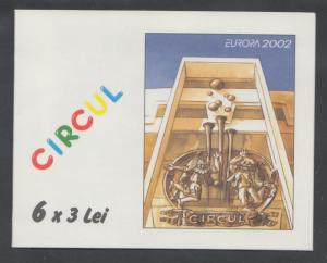 XG-T868 MOLDOVA - Europa Cept, 2002 Circus MNH Booklet