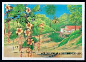 [67109] Gambia 1987 Flora Flowers Blumen Souvenir Sheet MNH