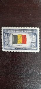 US Scott # 914; 5c Belgium from 1943; MNH, og, VF centering